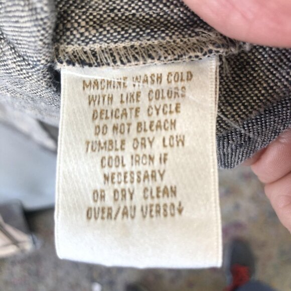 Dana Buchman Pantsuit Womens 6 Gray Linen Button Blazer Straight Leg Career - Picture 13 of 16